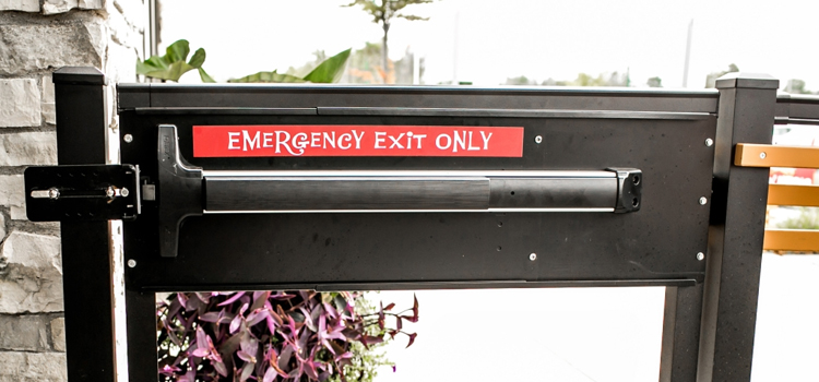 emergency push bar installation in Garnet
